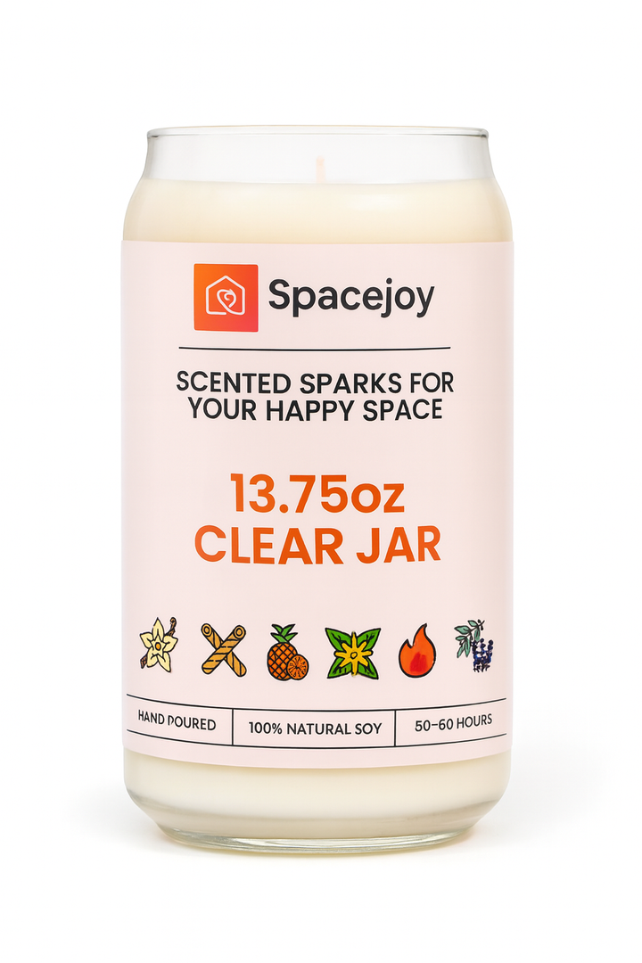 13.75oz Clear Jar Candle