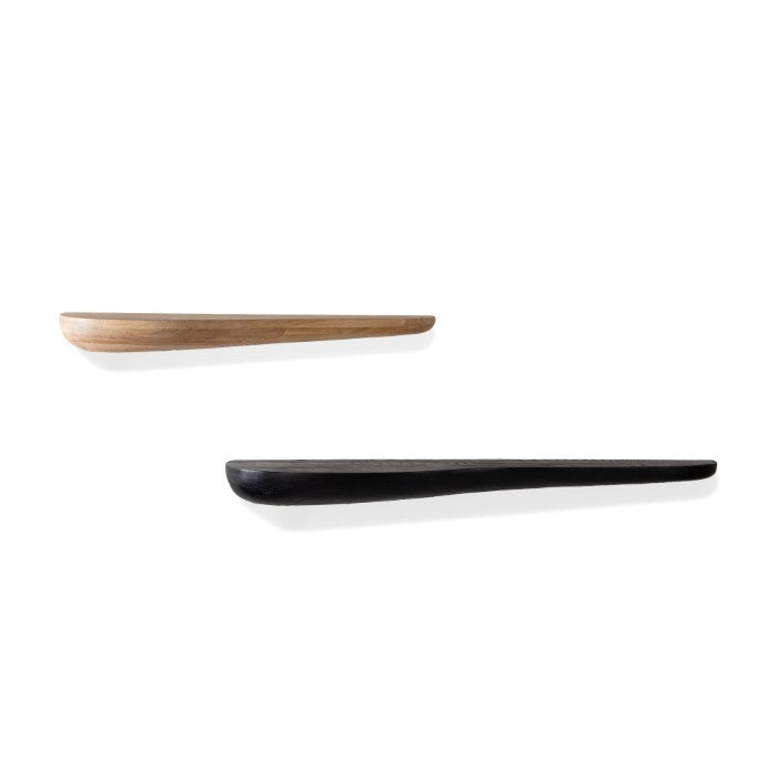 Nature's Canvas: Organic Oak Wall Art Shelves - Large