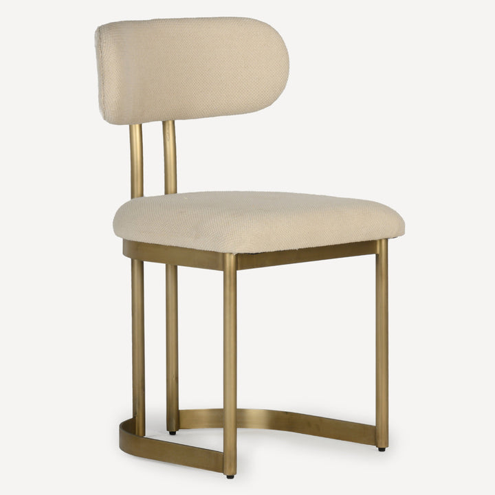Vogue Retro-Chic Dining Chair - Cream