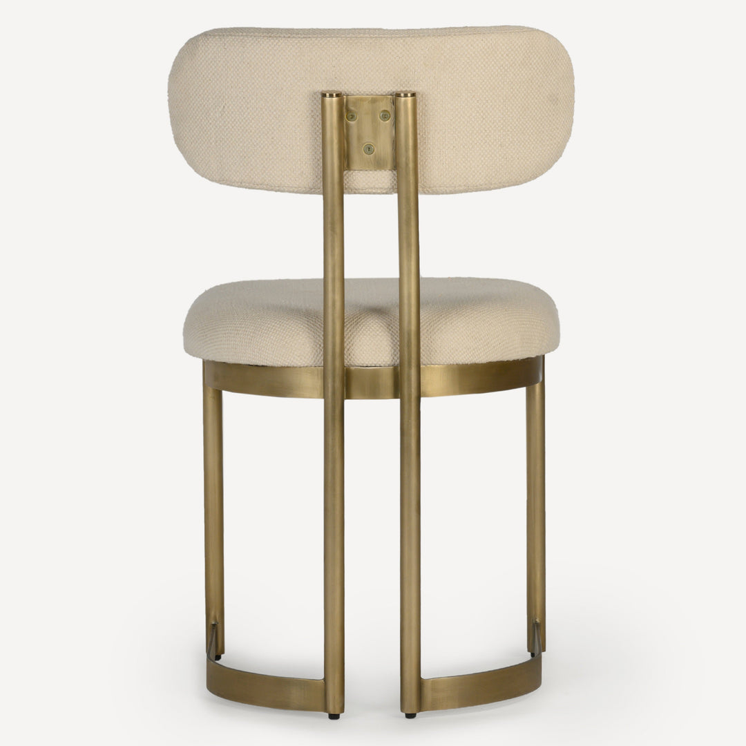 Vogue Retro-Chic Dining Chair - Cream