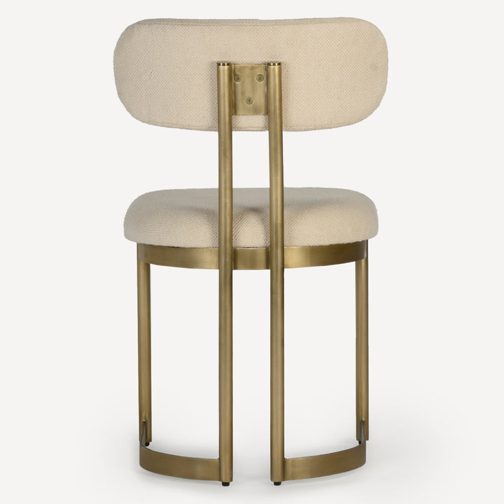 Vogue Retro-Chic Dining Chair - Cream