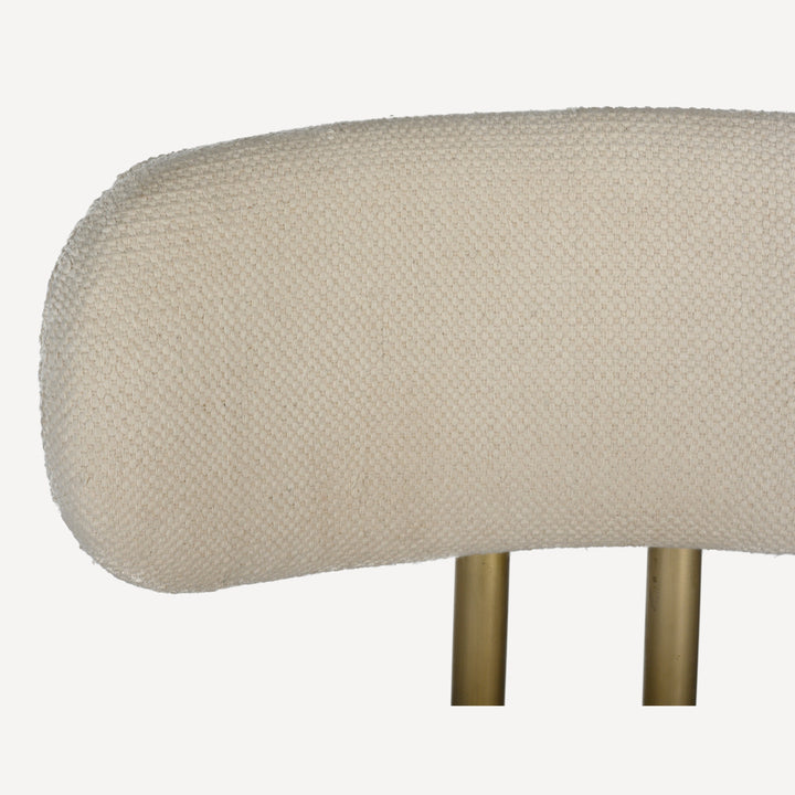 Vogue Retro-Chic Dining Chair - Cream