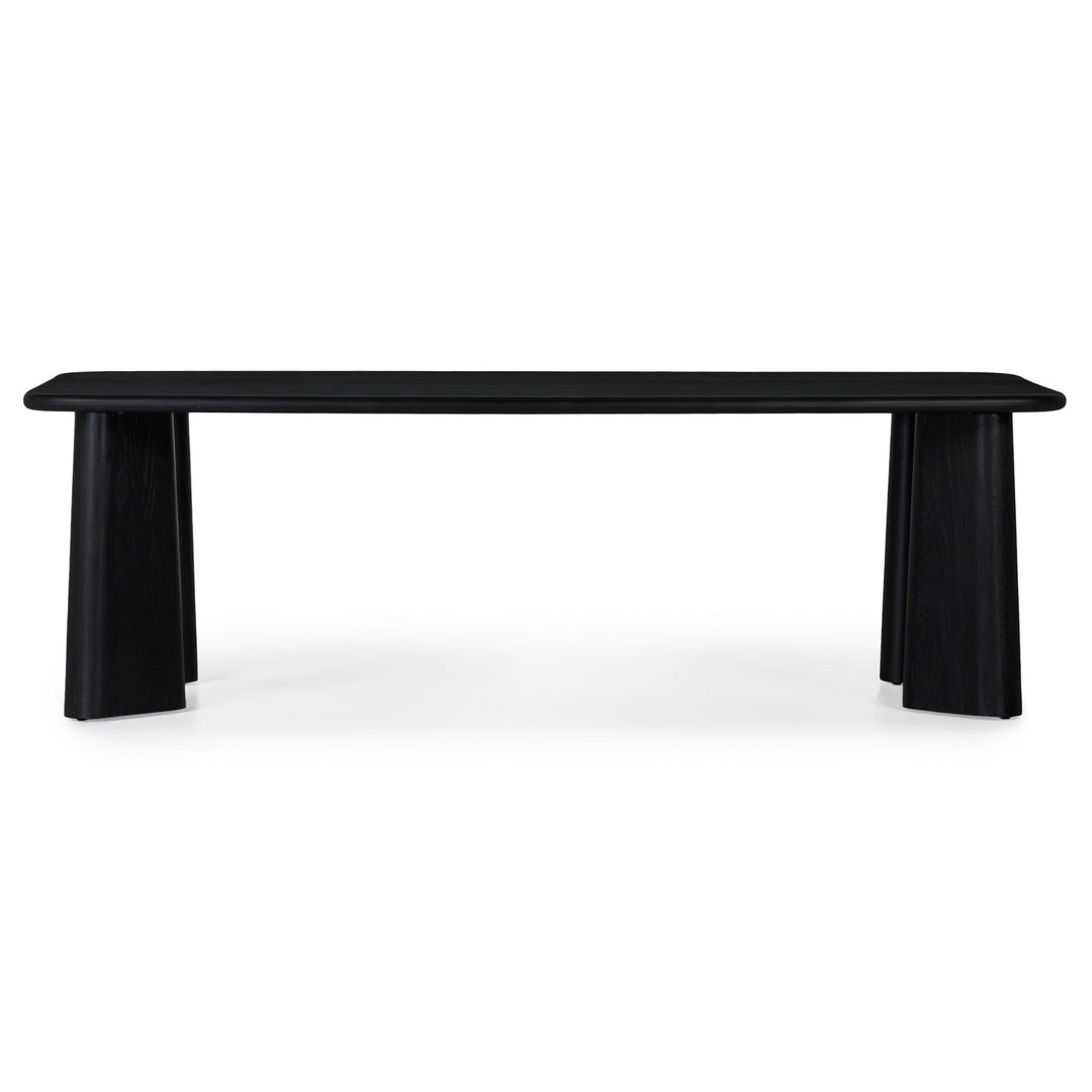 Nature's Embrace Sculpted Oak Dining Table - Carbon Mood