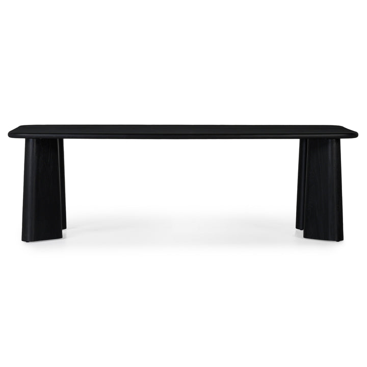 Nature's Embrace Sculpted Oak Dining Table - Carbon Mood