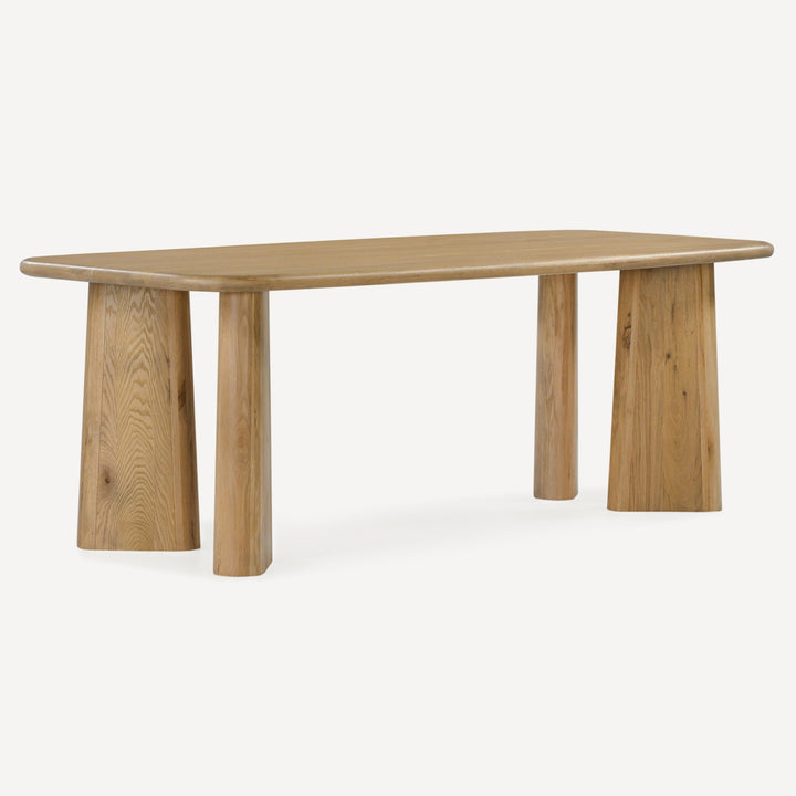 Nature-Inspired Solid White Oak Expansive Diner Table