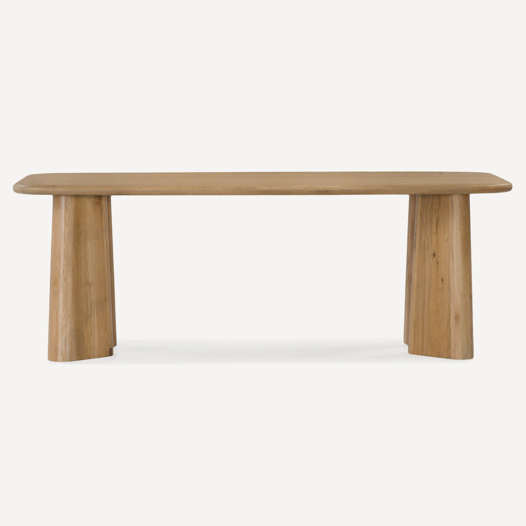 Nature-Inspired Solid White Oak Expansive Diner Table