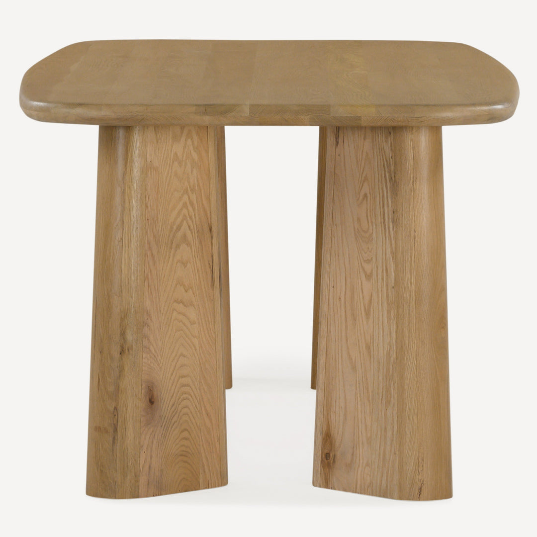 Nature-Inspired Solid White Oak Expansive Diner Table