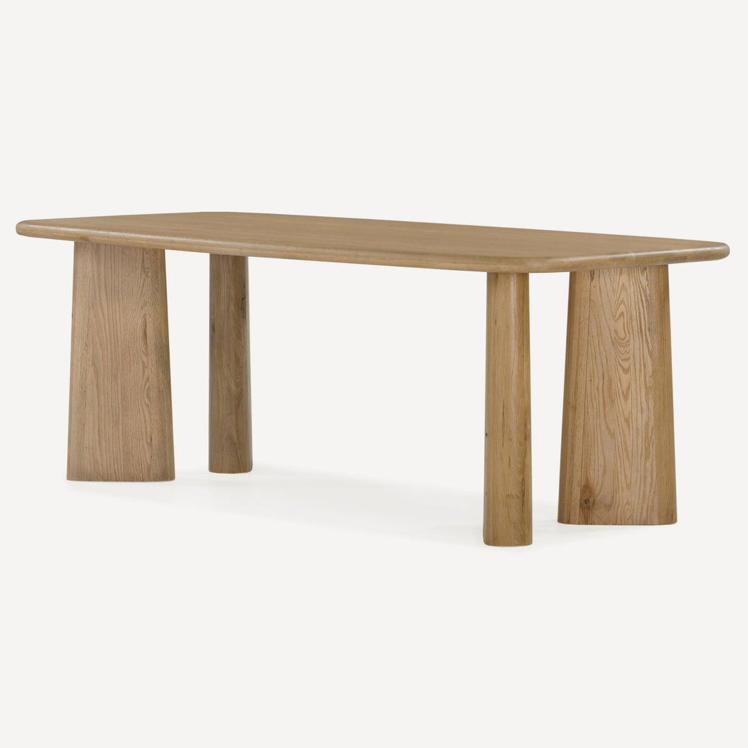 Nature-Inspired Solid White Oak Expansive Diner Table