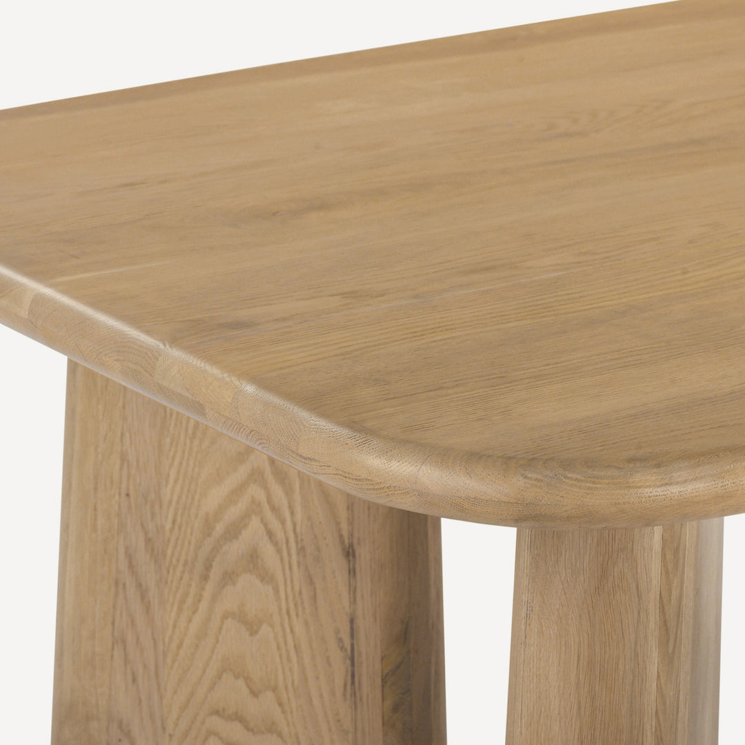 Nature-Inspired Solid White Oak Expansive Diner Table
