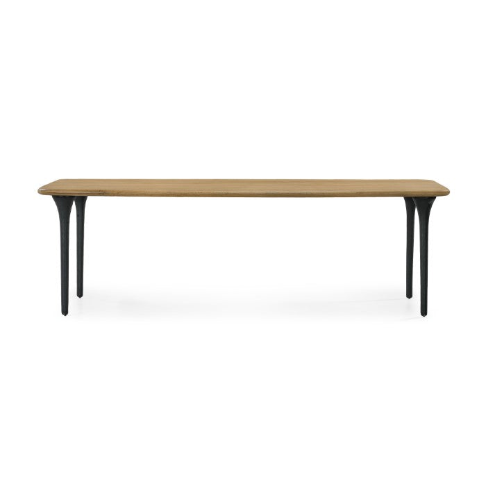 Industrial Chic Solid White Oak Dining Table