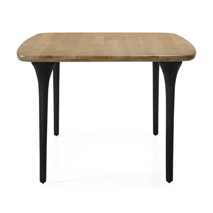 Industrial Chic Solid White Oak Dining Table