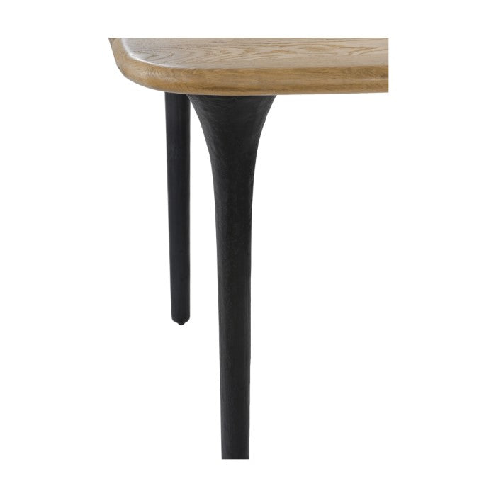 Industrial Chic Solid White Oak Dining Table