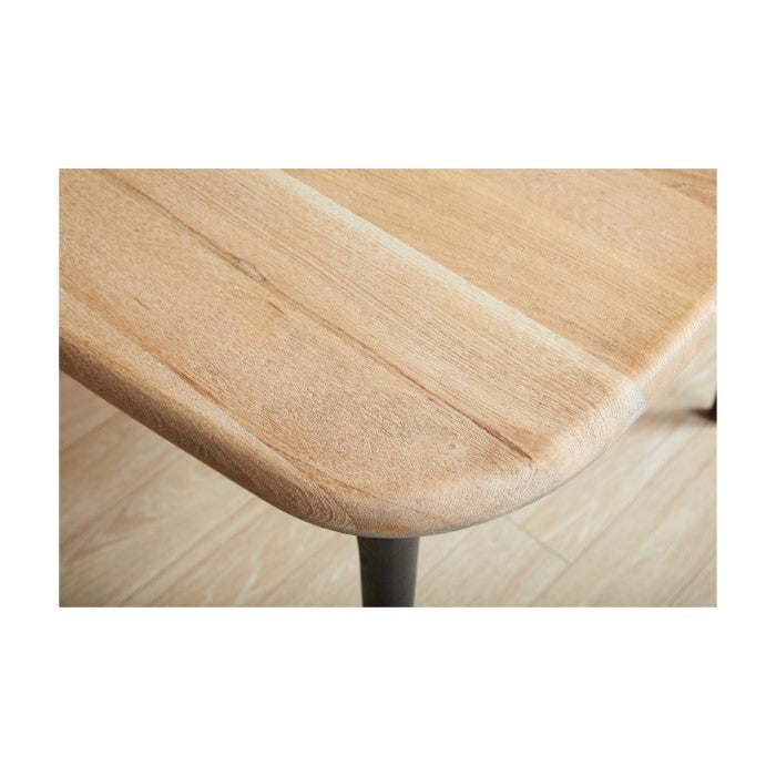 Industrial Chic Solid White Oak Dining Table
