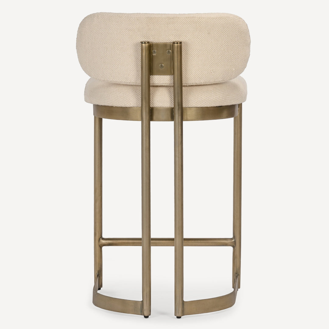 Vintage-Inspired Art Deco Dining Stool