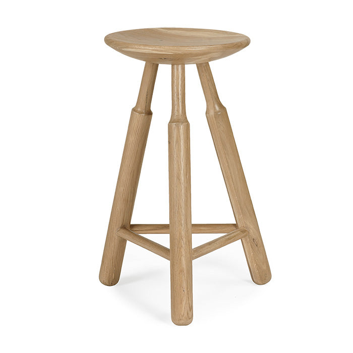 Natural Elegance Oak Counter Stool