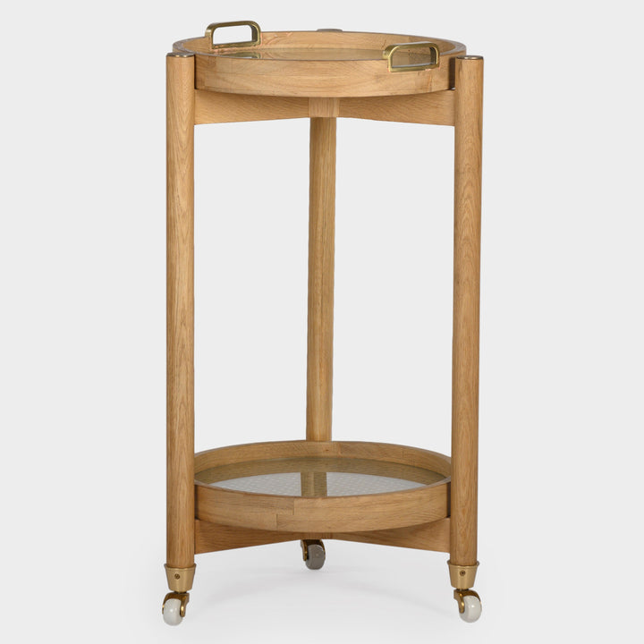 Oak Chic Mobile Bar Organizer - Charcoal
