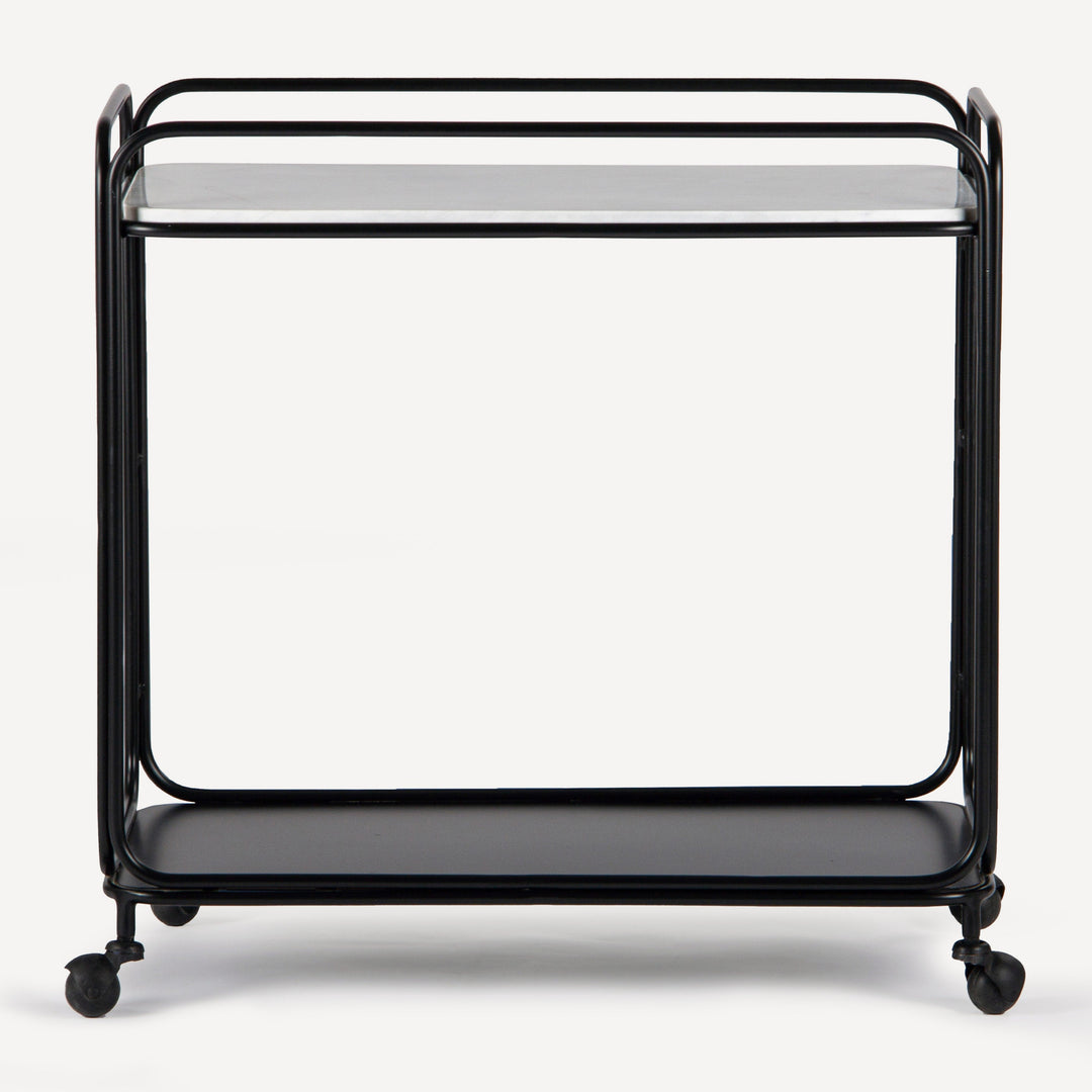 Sleek Orbital Serving Station - Black