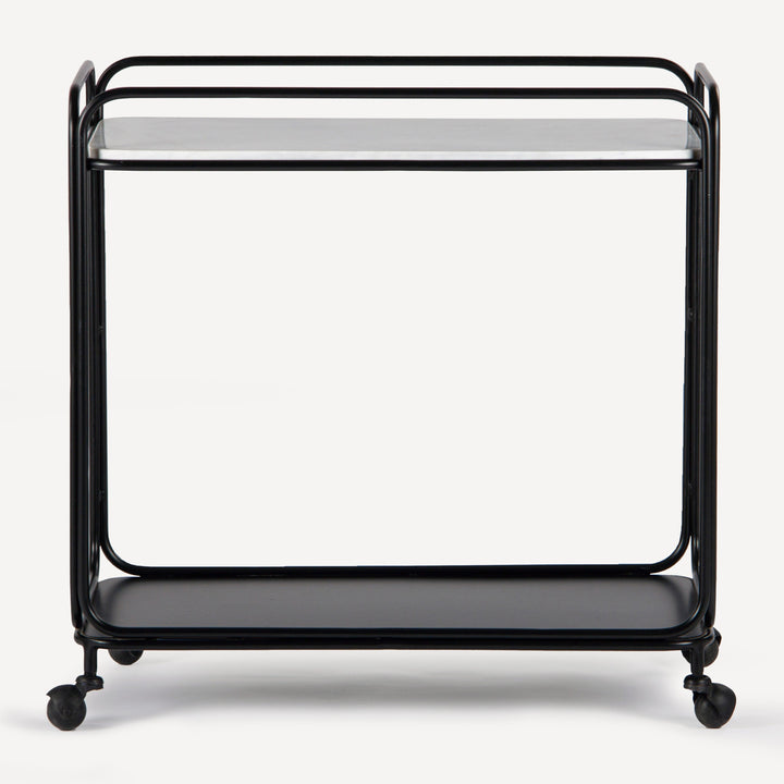 Sleek Orbital Serving Station - Black