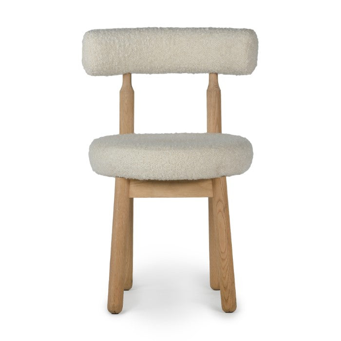 Geometric Bloom Oak Stool - Eco-Friendly