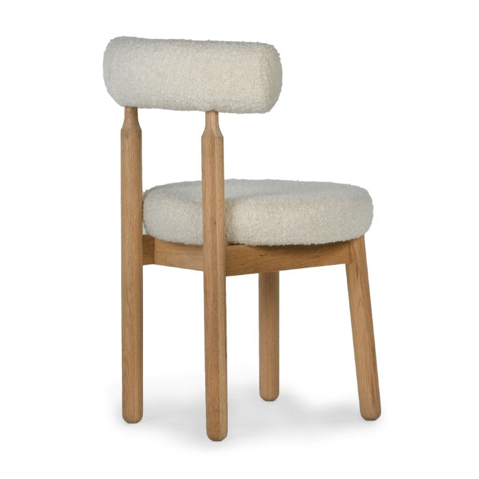 Geometric Bloom Oak Stool - Eco-Friendly