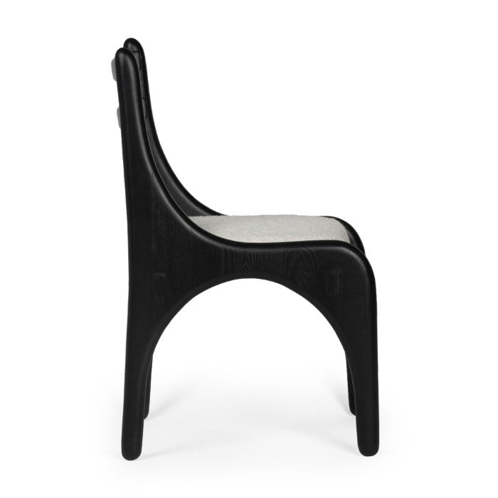 Architect's Embrace Dining Chair - Charcoal Oak