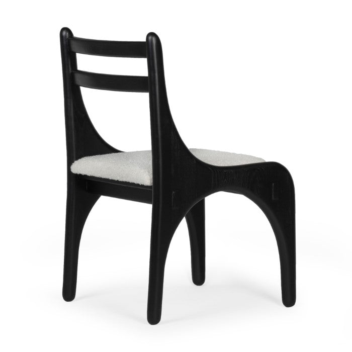 Architect's Embrace Dining Chair - Charcoal Oak