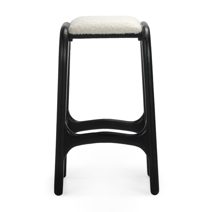 Archi-Curve Charcoal Bar Stool
