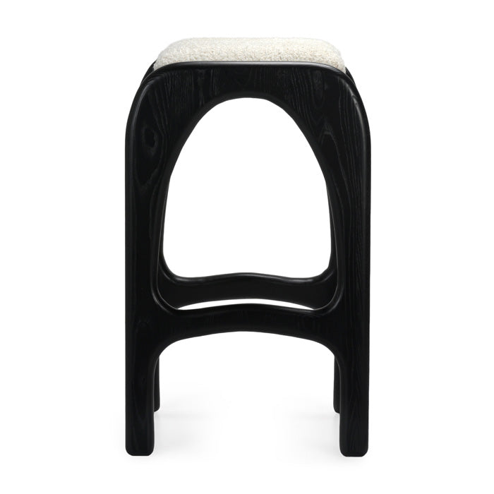 Archi-Curve Charcoal Bar Stool