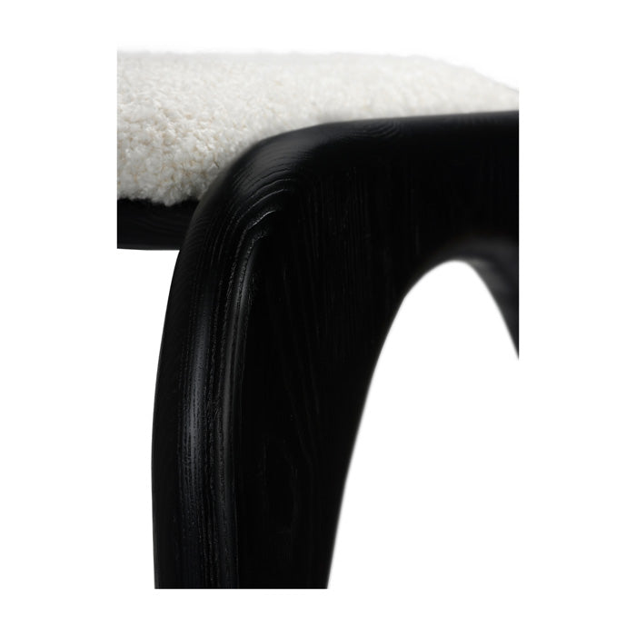 Archi-Curve Charcoal Bar Stool