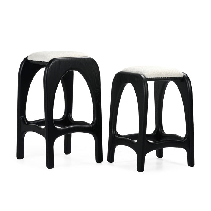 Archi-Curve Charcoal Bar Stool