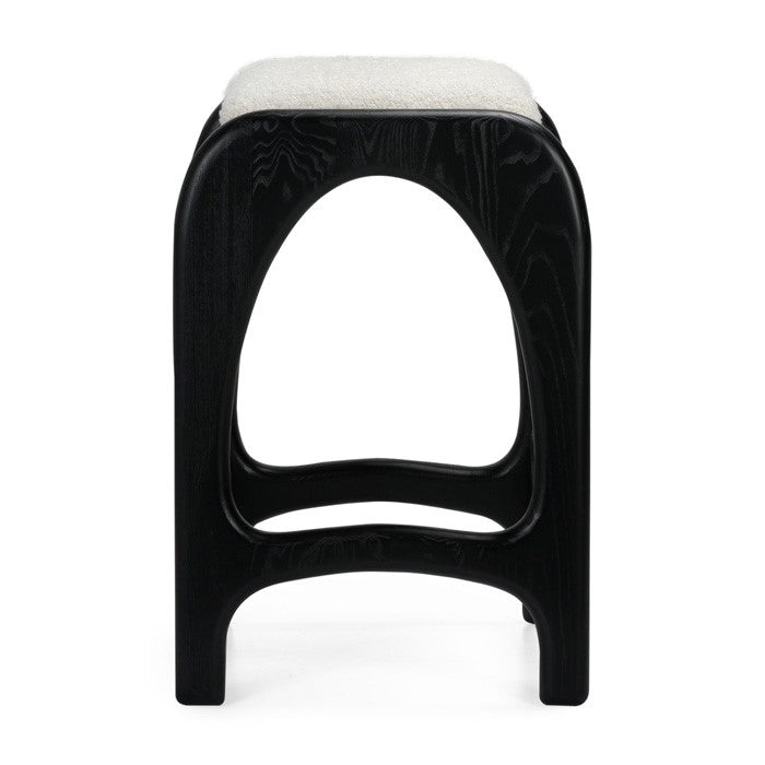 Archway Oak Bistro Stool - Charcoal