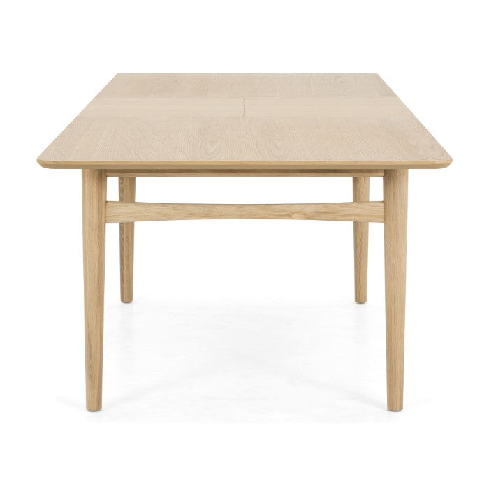 Expandable Vintage-Inspired Oak Gathering Table