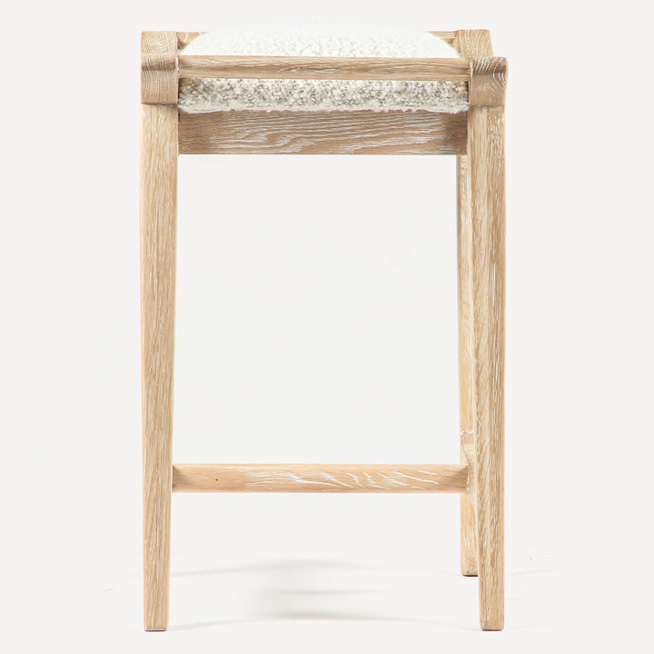 Artisanal Oak & Upholstery Counter Seat