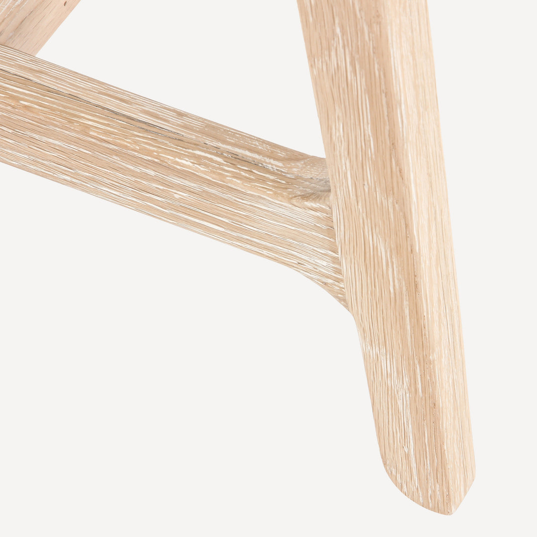 Artisanal Oak & Upholstery Counter Seat