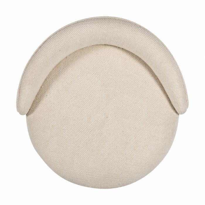 Modern Radiused Counter Stool with Warm Upholstery