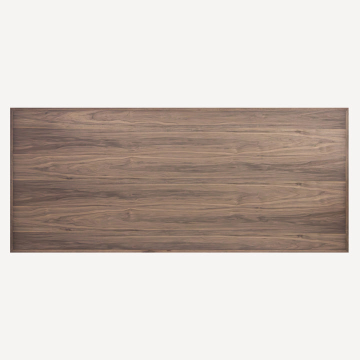 Modern Geometric Walnut Dining Table