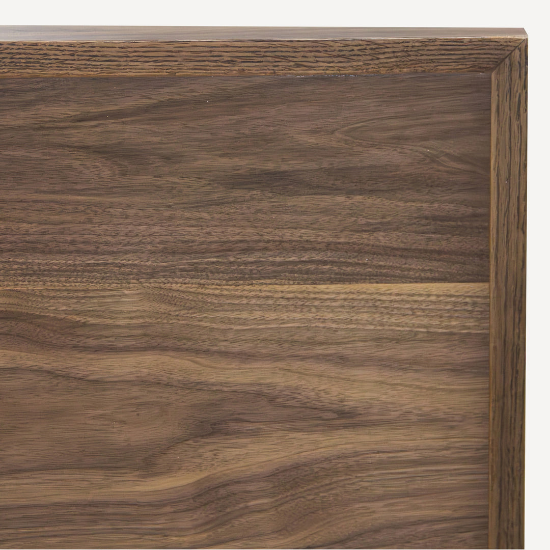 Modern Geometric Walnut Dining Table