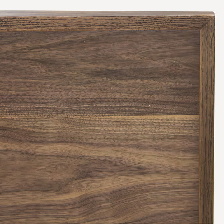 Modern Geometric Walnut Dining Table