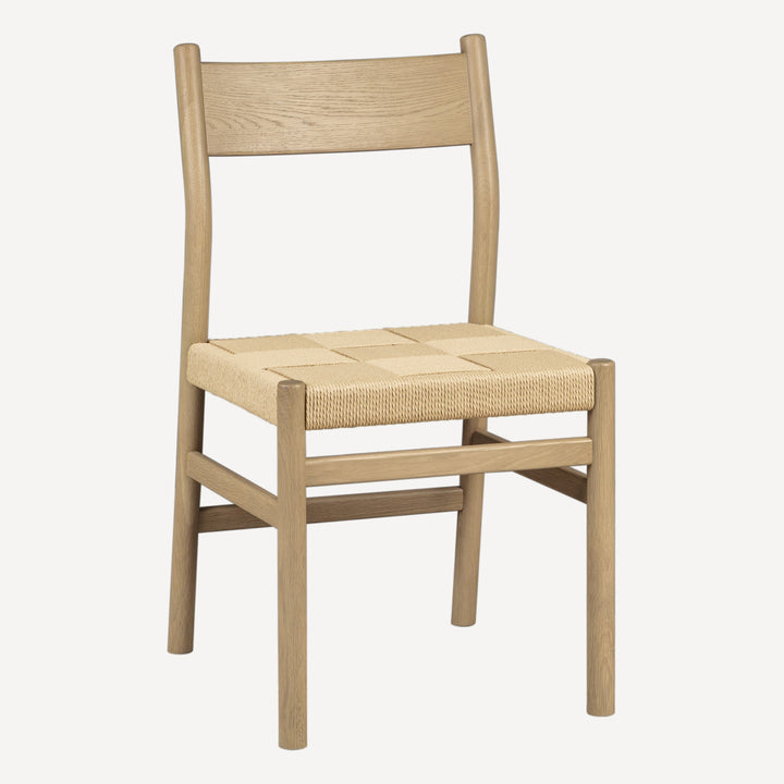 Elegant Minimalist Oak Dining Duo