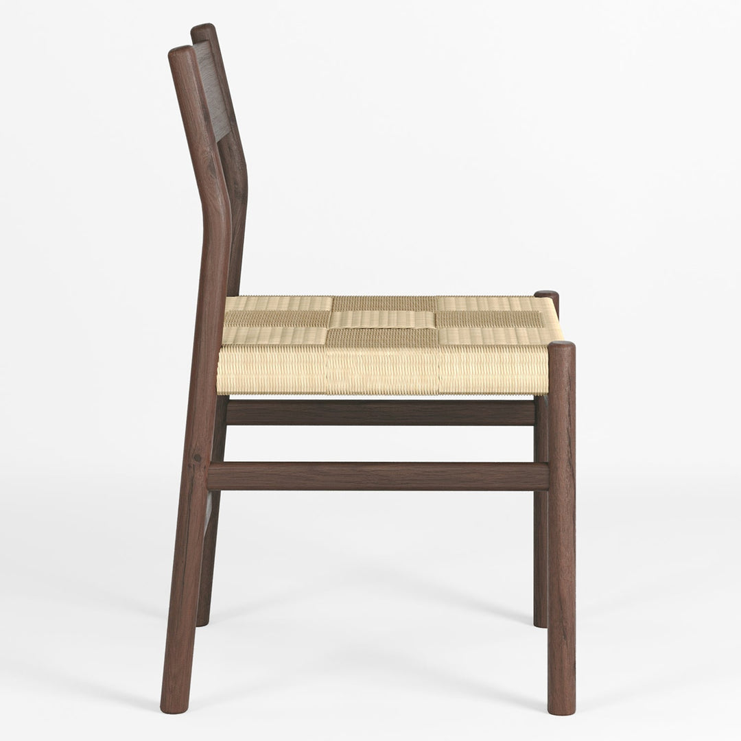 Minimalist Oak & Woven Dining Duo