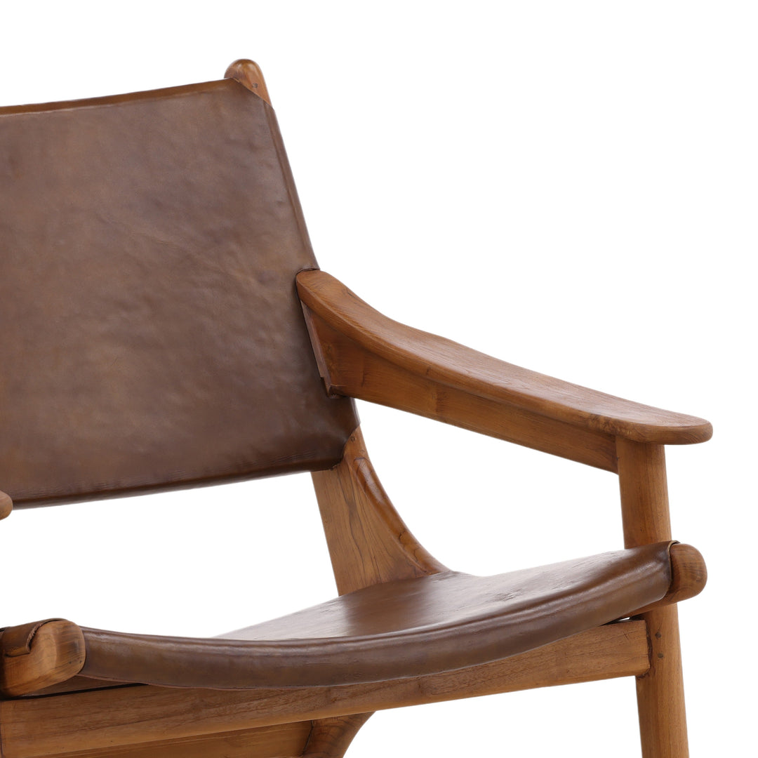 Whimsy Vintage-Inspired Brown Bistro Chair