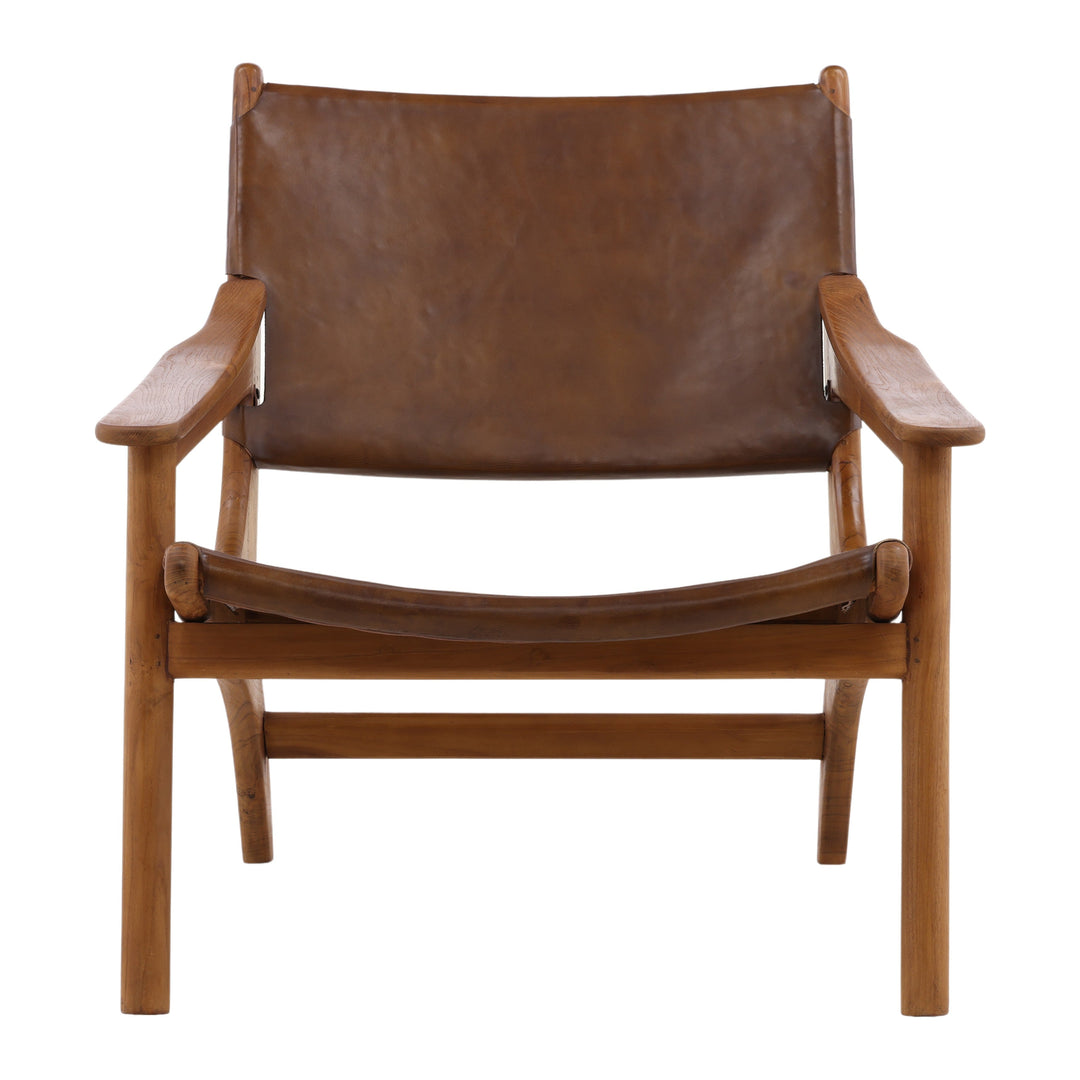 Whimsy Vintage-Inspired Brown Bistro Chair
