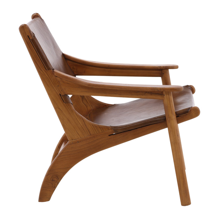Whimsy Vintage-Inspired Brown Bistro Chair