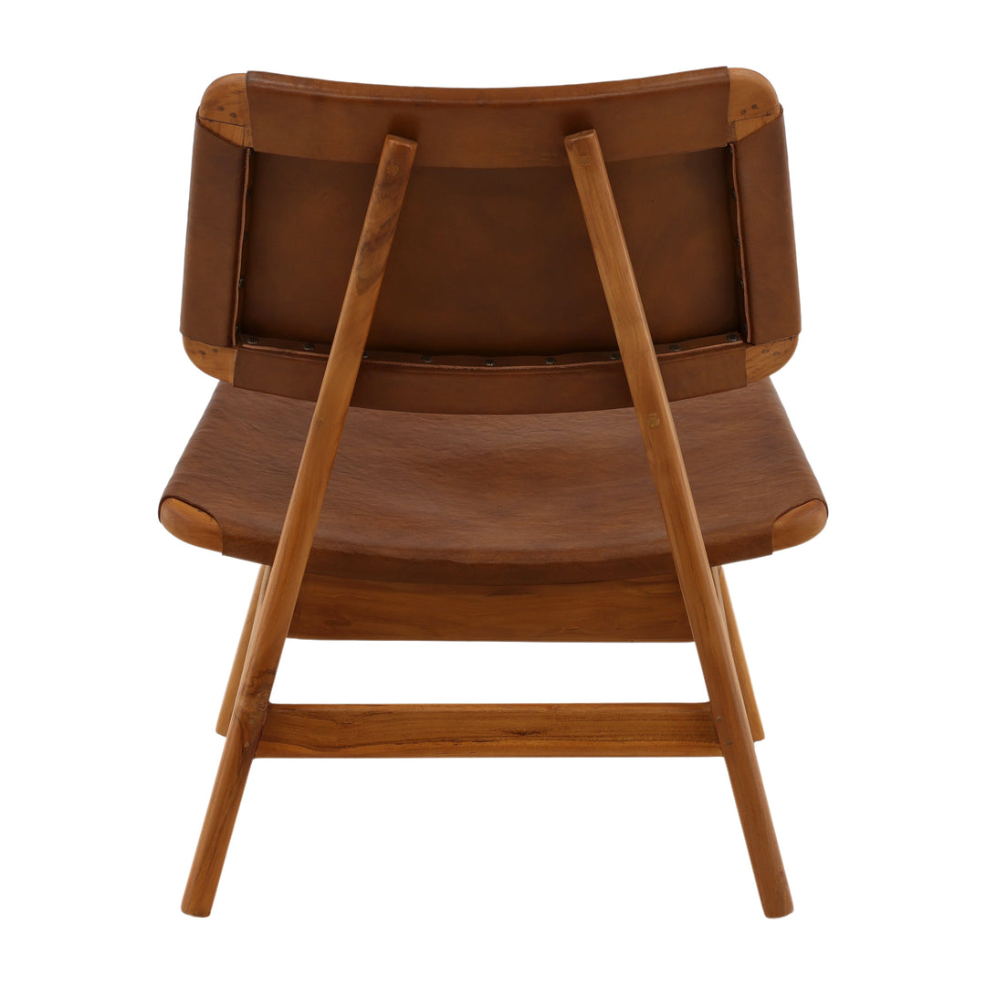 Boho Bliss Swing-Arm Sitting Stool in Rich Brown