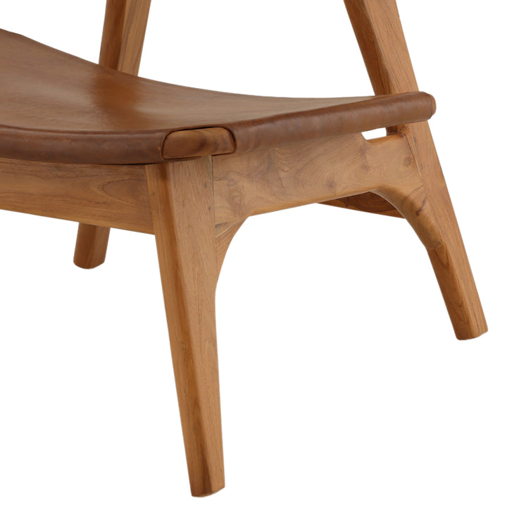 Boho Bliss Swing-Arm Sitting Stool in Rich Brown