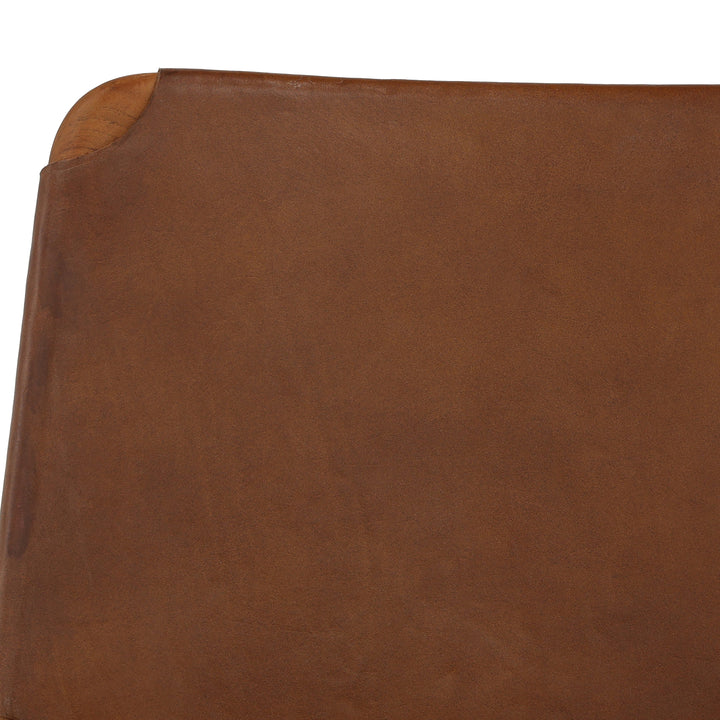 Boho Bliss Swing-Arm Sitting Stool in Rich Brown