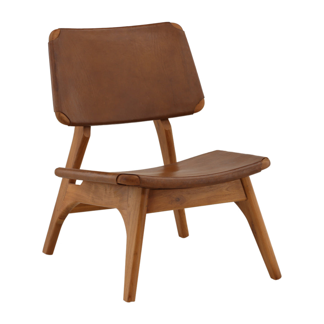 Boho Bliss Swing-Arm Sitting Stool in Rich Brown