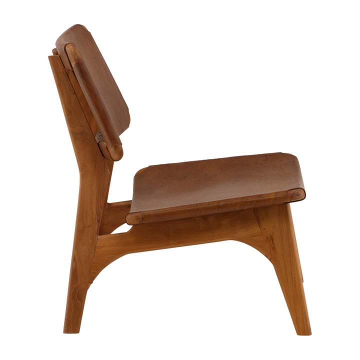 Boho Bliss Swing-Arm Sitting Stool in Rich Brown