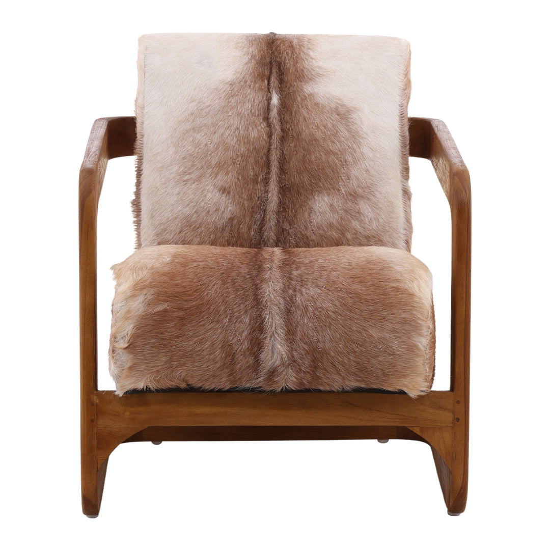 Distinctive Rustic Hide Accent Chair