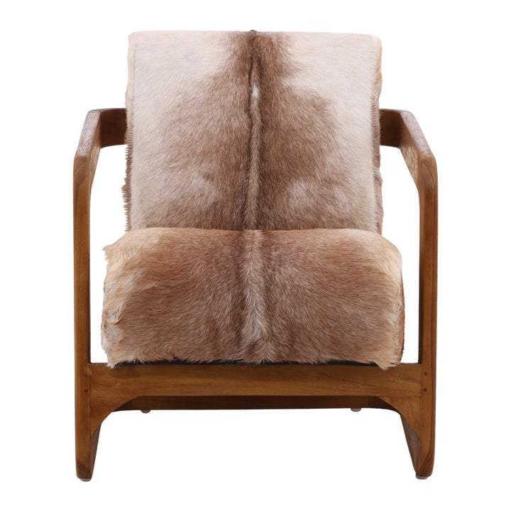 Distinctive Rustic Hide Accent Chair
